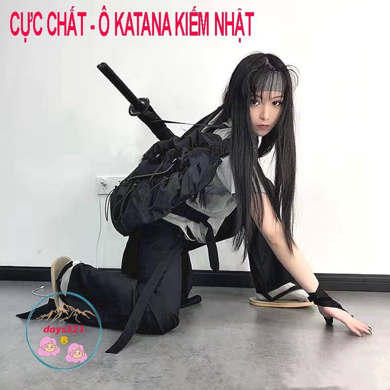 (SẴN VN) KATANA Ô Dù che mưa cán giả kiếm Nhật hàng chuẩn giá tận xưởng kèm quà tặng hấp dẫn