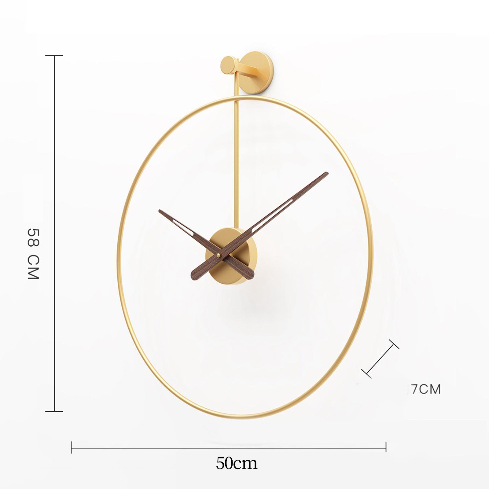 Nordic Wall Clock Non Ticking Decorative for Kitchen Coffee Shop Living Room
