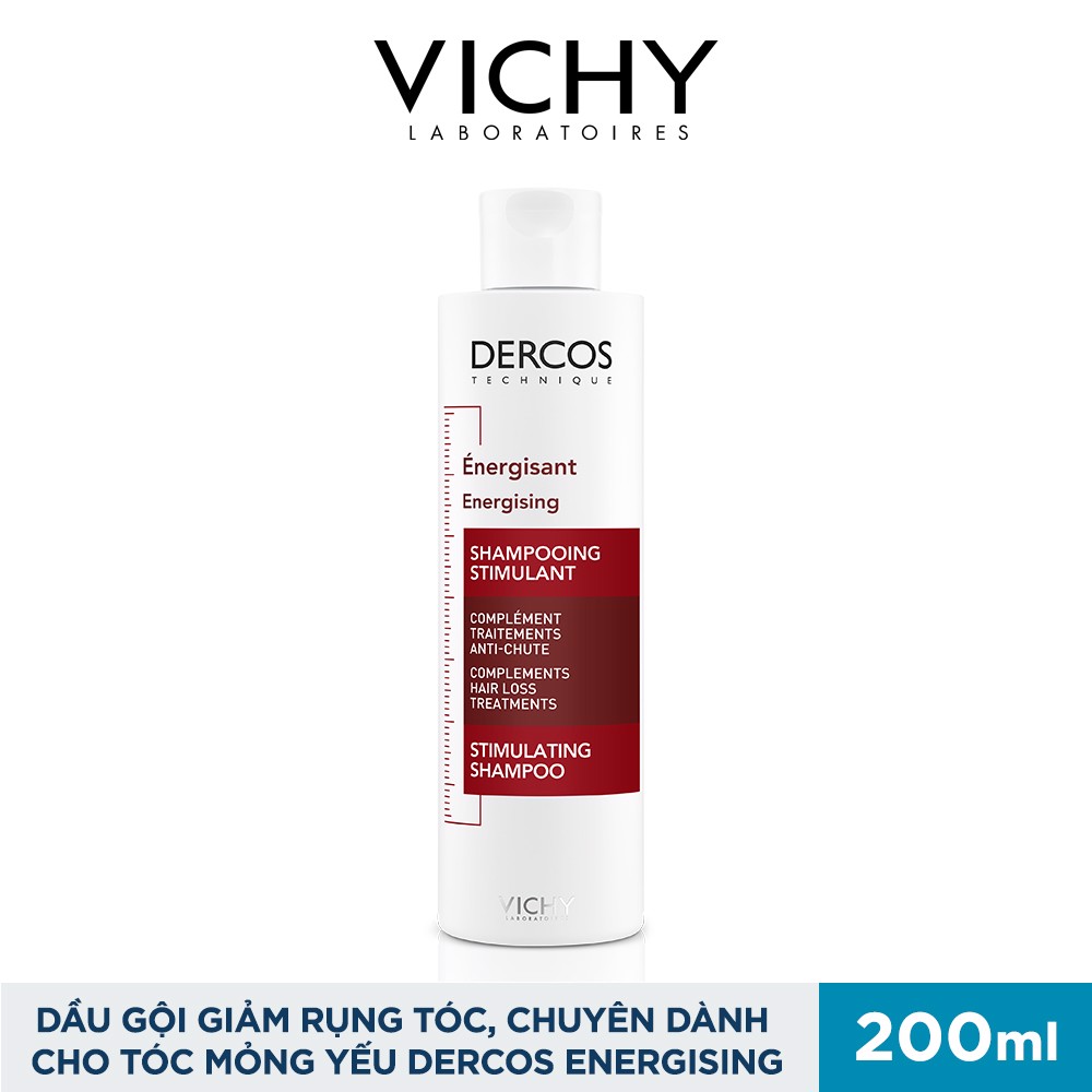 Dầu Gội Giảm Rụng Tóc Và Chuyên Dành Cho Tóc Mỏng Yếu Vichy Dercos Energising 200ml