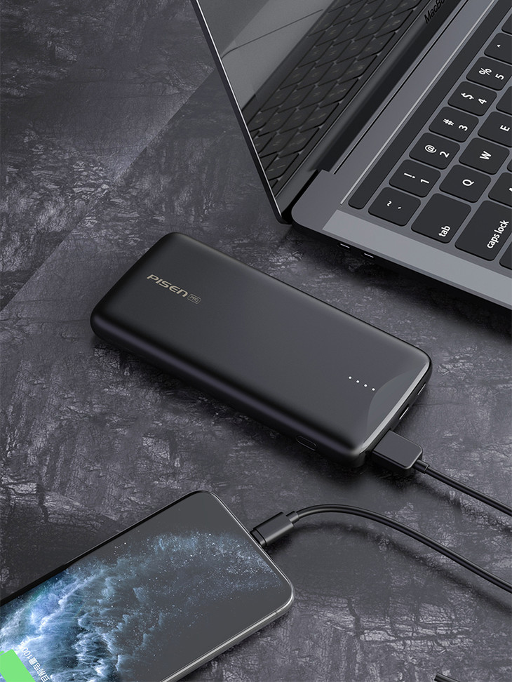 Sạc dự phòng  PISEN Pro All 10000mAh , 22.5W (2xQC, 1xPD, Lightning ) - Hàng Chính Hãng