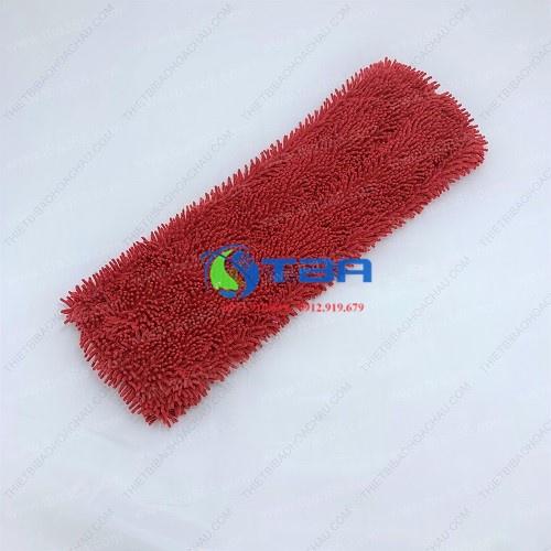 Tấm lau thay thế cây lau sàn 45cm, sợi microfiber màu ĐỎ