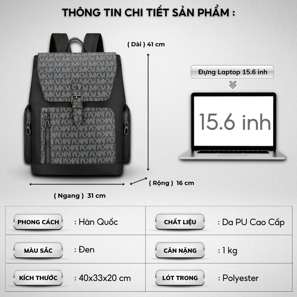 Balo Thời Trang Nam Nữ,Balo Ulzzang,Vải Oxford phối da chống nước cao cấp,Đựng Laptop 15.6 inh