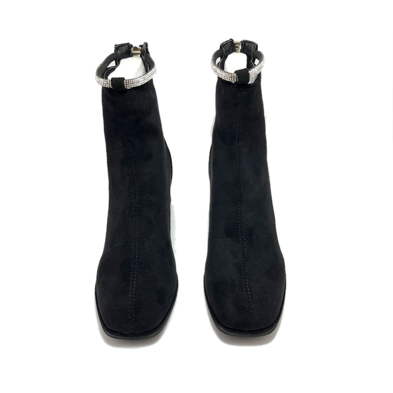 Boots nữ, 3 cm, mũi vuông, quai đá cổ Boots05