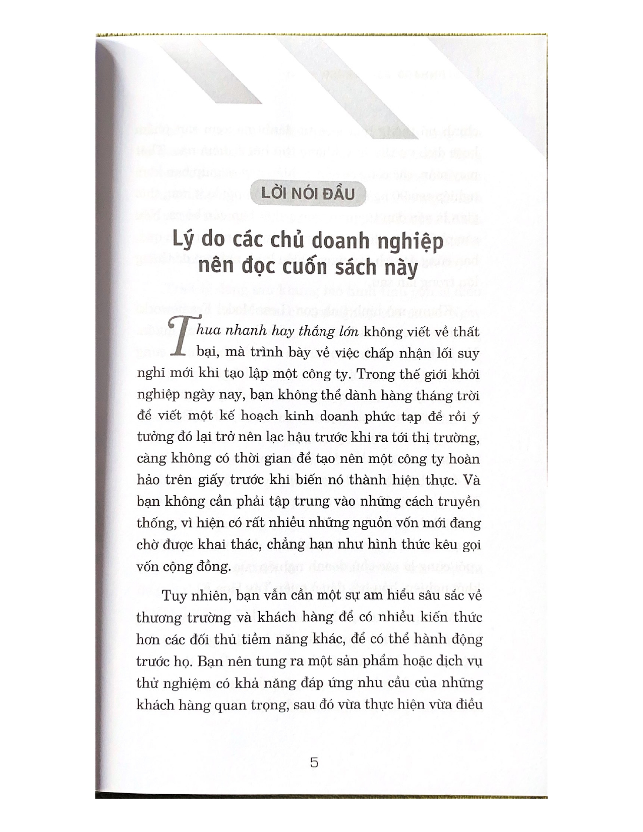 Thua Nhanh Hay Thắng Lớn
