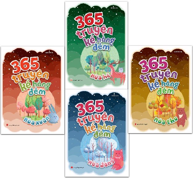 Combo 4 Cuốn 365 Truyện Kể Hằng Đêm Mùa Xuân Mùa Hè Mùa Thu Mùa Đông