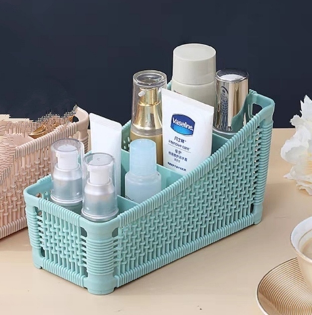 Khay tiện ích 4 ngăn Hàn quốc cao cấp kệ khay đựng bút đựng mỹ phẩm đa năng