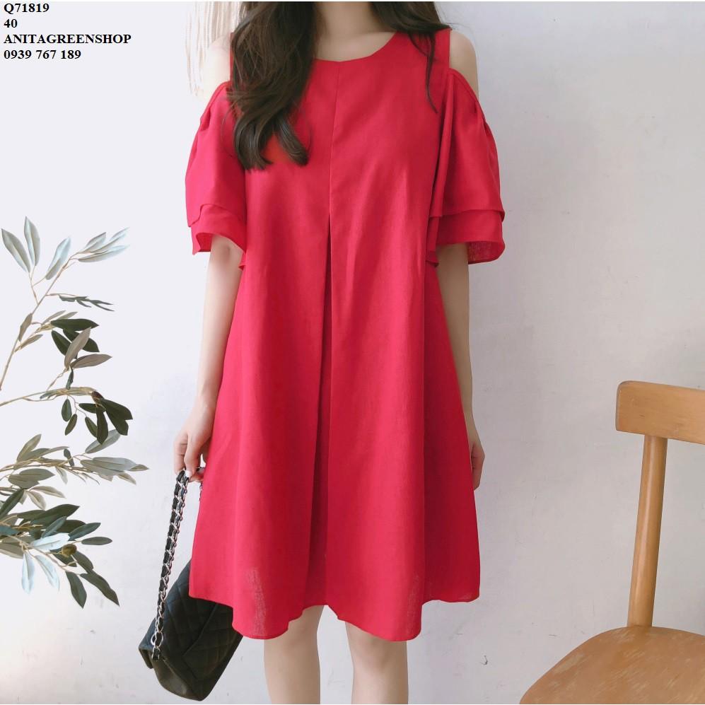 Q71819 ĐẦM SUÔNG KHOÉT VAI