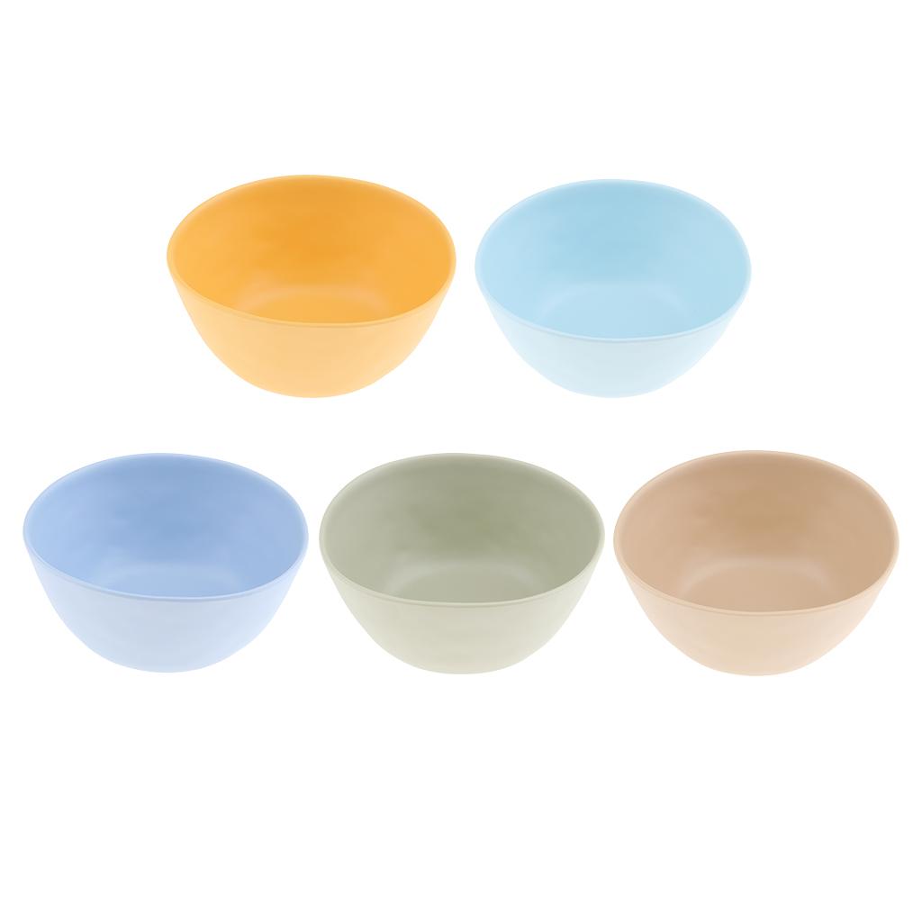 Multi Colors Plastic Serving Bowl Salad Snack Cereal Soup Fruit Nut Dessert Popcorn Candy Tableware Home Decor for Kitchen and Dining