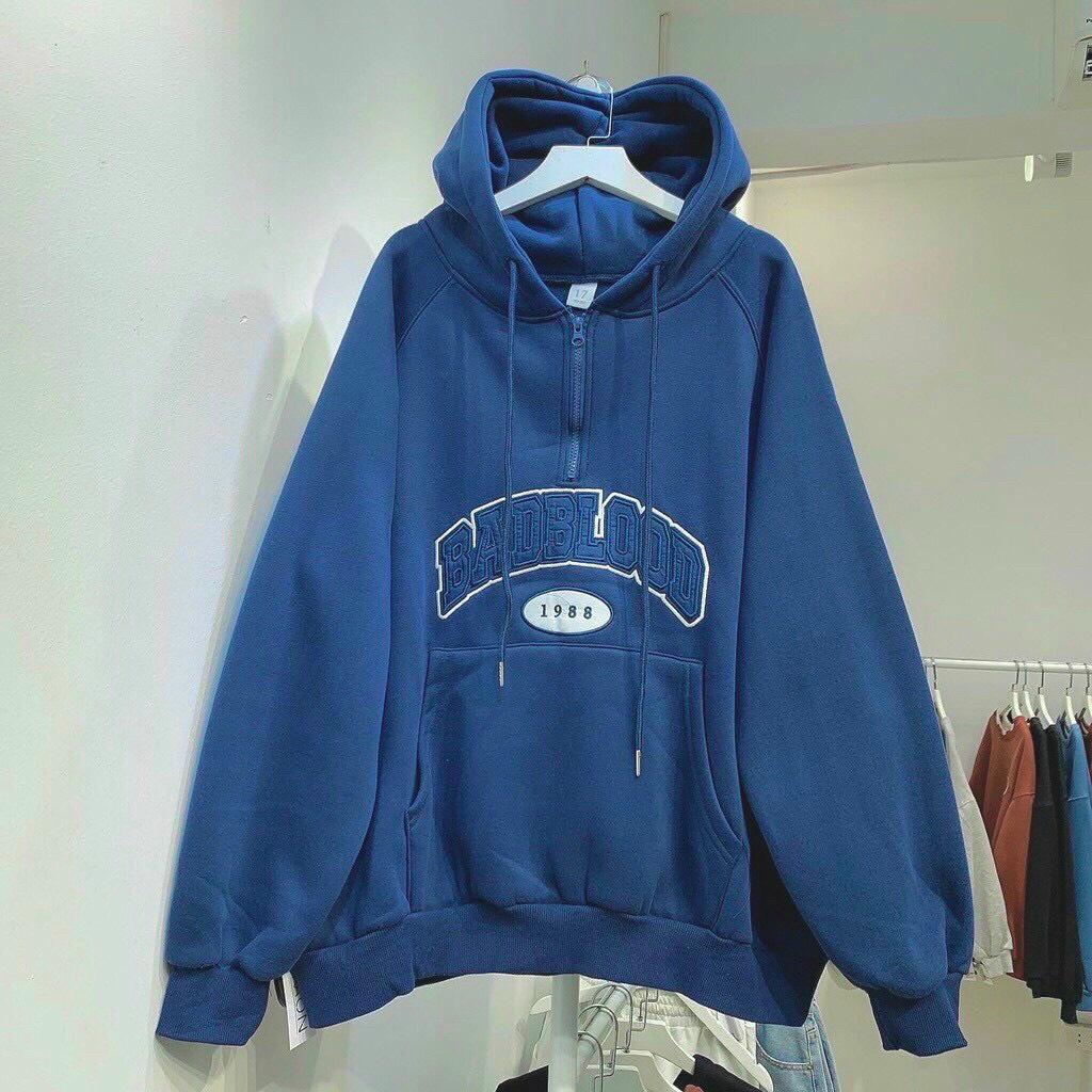 (HCM) (Bigsize) Áo khoác nỉ hoodies dây kéo fom rộng 90kg - Thời trang hottrend phong cách siêu xịn cho các bạn trẻ