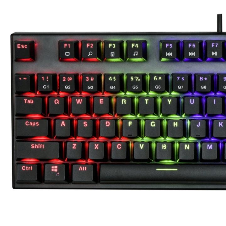 Bàn Phím Cơ Gaming EDRA EK3087v2 New 2021 - LED Rainbow - Bảo hành 24 tháng