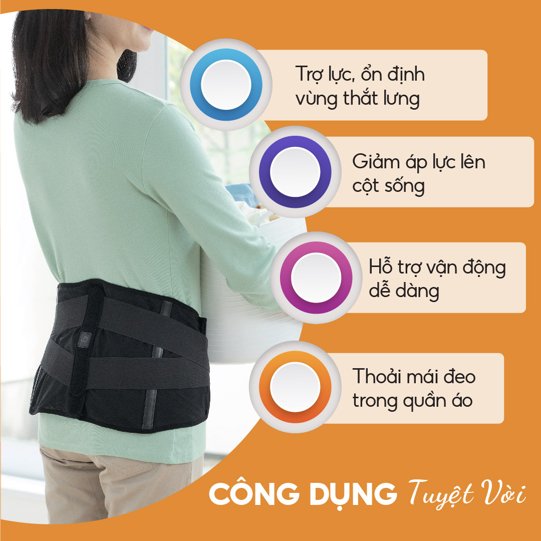 Đai lưng cột sống loại vừa Phiten metax supporter waist belt middle type AP230003/AP230004/AP230005