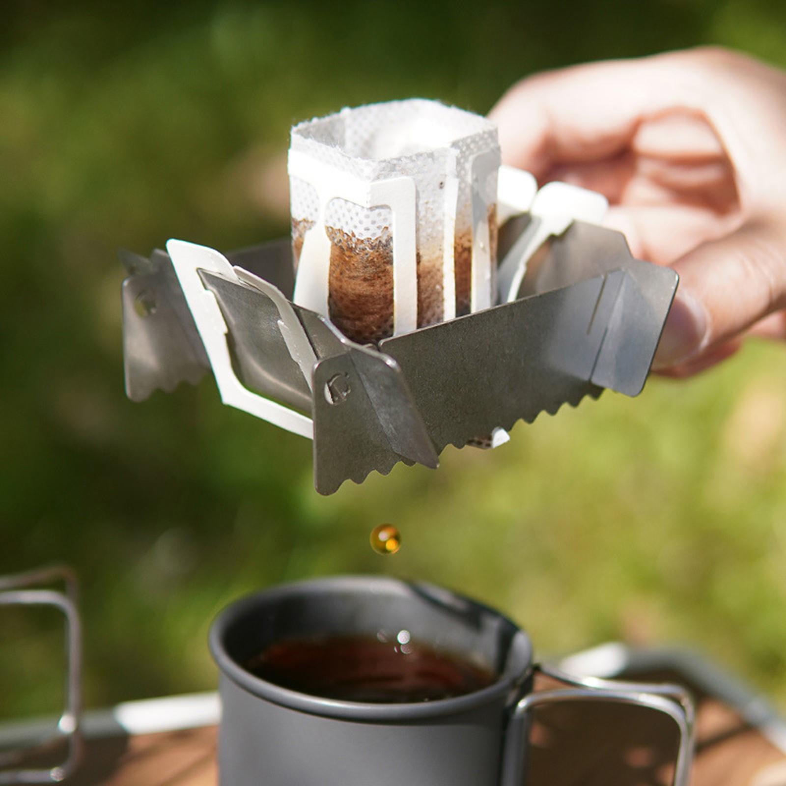 Coffee Filter Holder Collapsible Reusable Coffee Drip Shelf for Camping