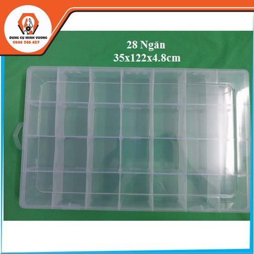 Hộp nhựa 8/10/14/15/18/24/36 ngăn đựng linh kiện điện tử, phụ kiện, trang sức, ốc vít, mô hình đa năng, DIY