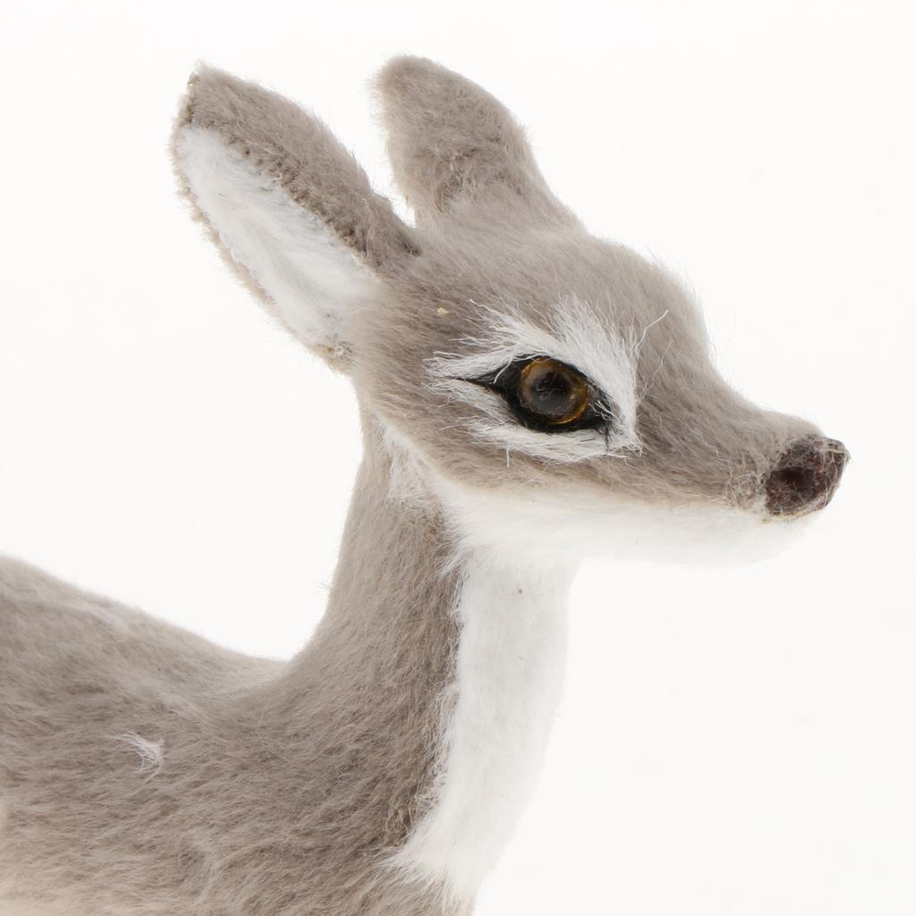 Christmas Plush Simulation Deer Doll Toy Xmas Ornament Home Decor