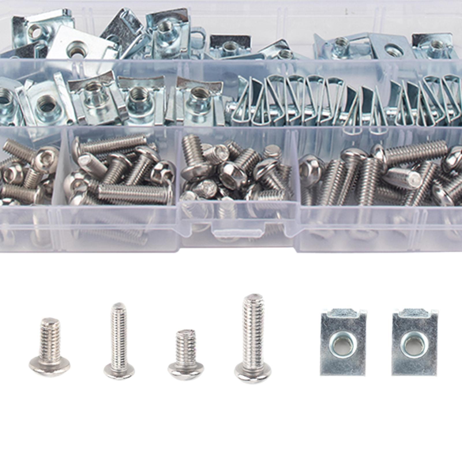 Car Bolt Nut clip Fasteners Kits with Storage Box for Dash Door Panel Interior