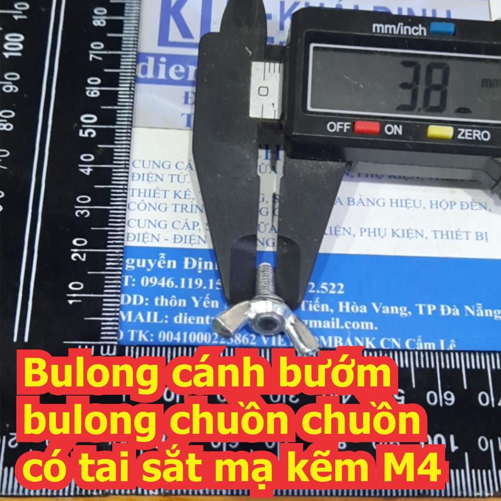 Bulong cánh bướm bulong chuồn chuồn có tai sắt mạ kẽm M4 ~ M6 dài 10~40mm kde7140