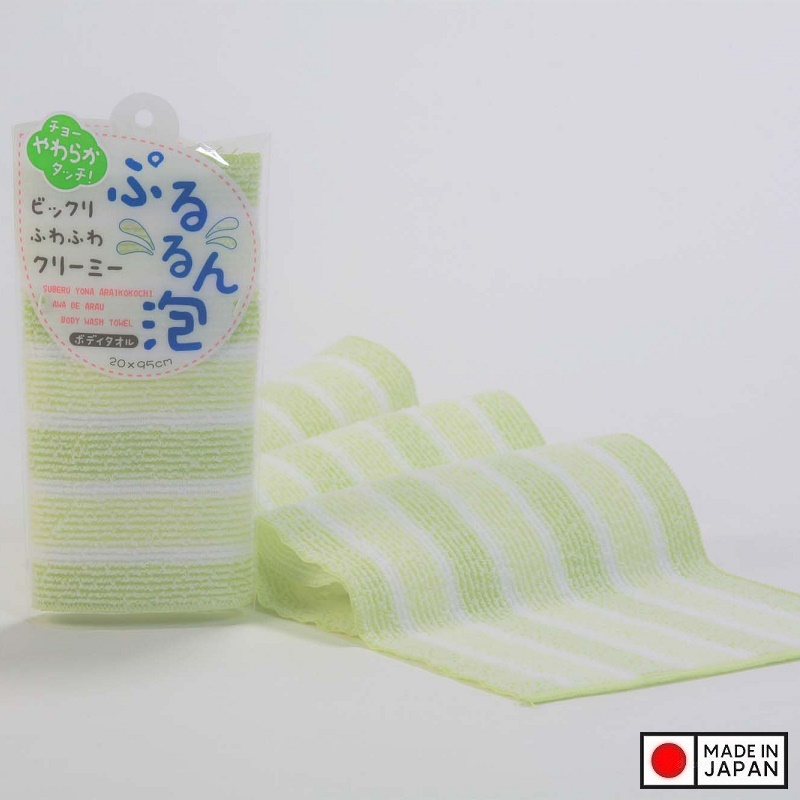 Khăn tắm kì lưng Yokozuna Pururun 20x95cm - Made in Japan