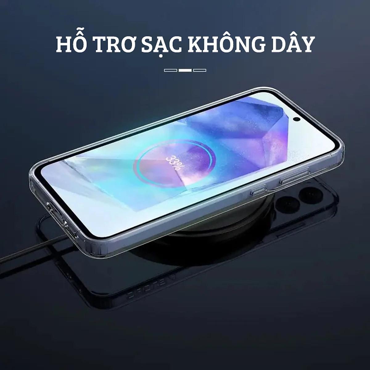 Ốp lưng dẻo silicon trong suốt mỏng 0.6mm cho Samsung Galaxy A55 A35 A25 A15 A05 A05s - Hàng nhập khẩu