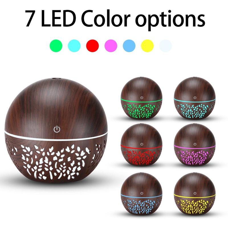 Top Bán Oải Hương Máy Phun Sương Tạo Độ Ẩm Tinh Máy Khuếch Tán Tinh Dầu Đèn LED Đổi Màu Tắt Tiếng Máy Phun Sương Tạo Độ Ẩm Mini USB Máy Phun Sương