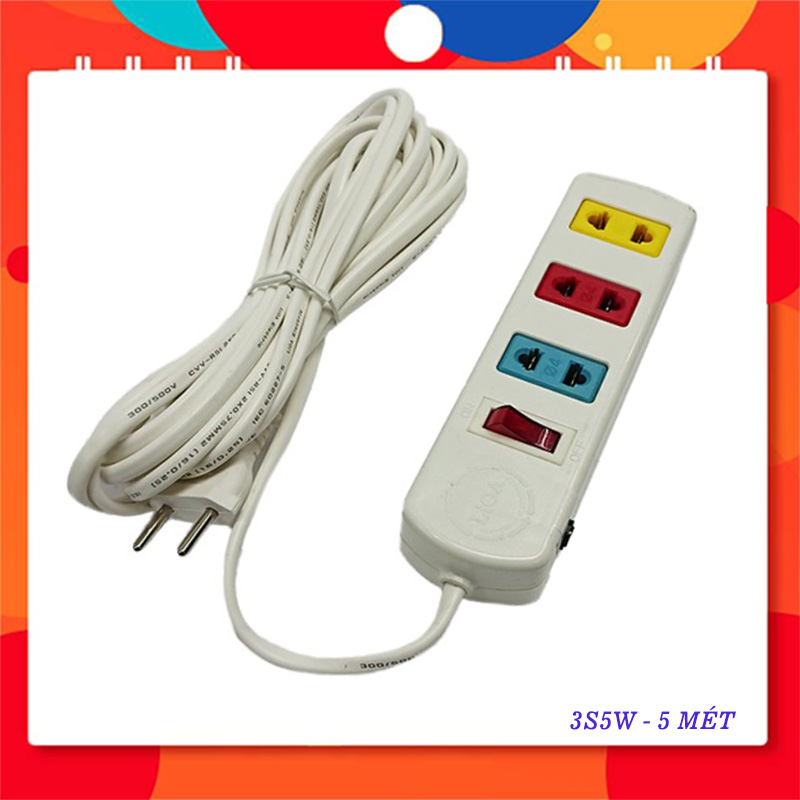 Ổ Cắm Có Bảo Vệ Quá Tải Bằng CB LIOA 3S5W