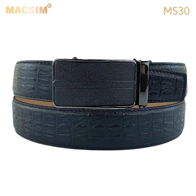 Thắt lưng nam -Dây nịt nam da thật cao cấp nhãn hiệu Macsim MS30