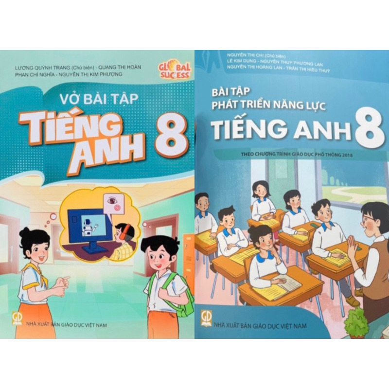 Sách -(Combo) Vở Bài Tập Tiếng Anh Và Bài Tập Phát Triển Năng Lực Tiếng Anh 8