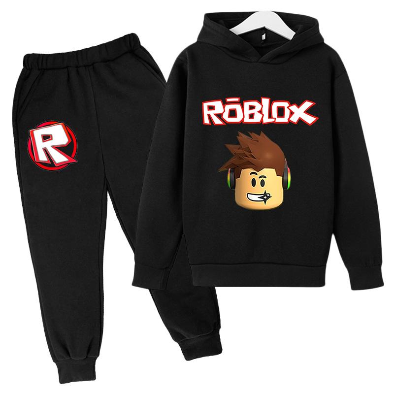 Trẻ Em Áo Hoodie Robloxing Nữ Sinh Áo Nỉ Bé Trai Áo Bóng Đá Hoạt Hình In Hình Cotton Xuân Thu 4T-14T Trò Chơi