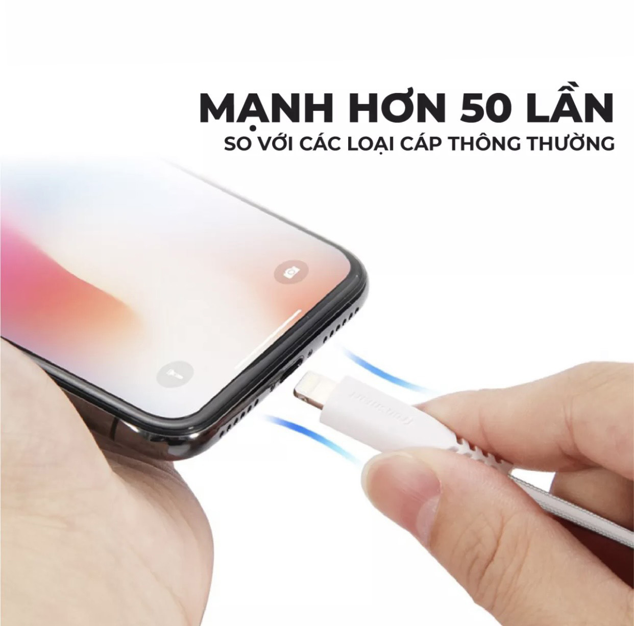 Cáp sạc USB-C sang Lightning nylon bện, hỗ trợ sạc nhanh PD cho các thiết bị iOS của bạn, bao gồm iPhone XS / XS Max / XR, iPhone X / 8/8 Plus Dài 1.2m Tronsmart - Hàng chính hãng