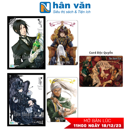 Bộ Manga Hắc Quản Gia - Tập 5 + Tập 6 - Tặng Kèm 2 Black Card + 1 Card Độc Quyền