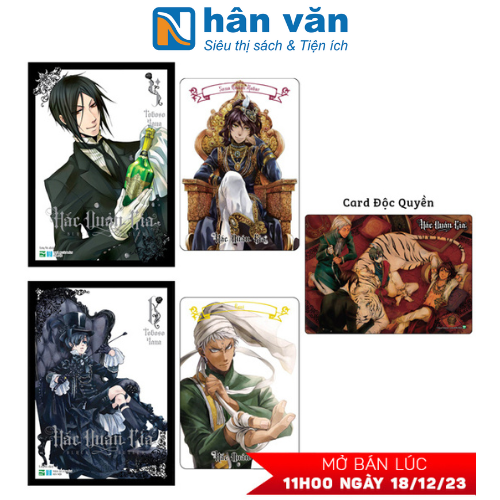 Bộ Manga Hắc Quản Gia - Tập 5 + Tập 6 (Bộ 2 Cuốn) - Tặng Kèm 2 Black Card + 1 Card Độc Quyền