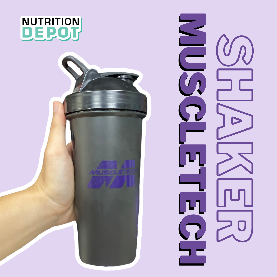 Hình ảnh Bình lắc Shaker Muscletech 600ml màu đen, bình nước thể thao  - New Version - Nutrition Depot
