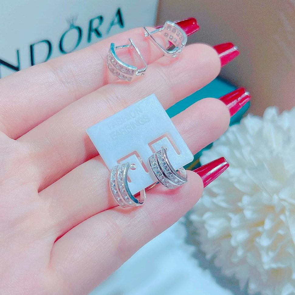 Bông tai bạc thời trang chất liệu bằng bạc MS065a