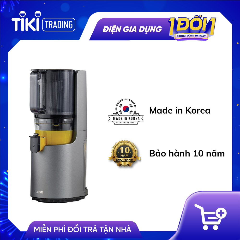 Máy ép trái cây chậm cao cấp Hurom H200 - Hàng Chính Hãng - Màu xám