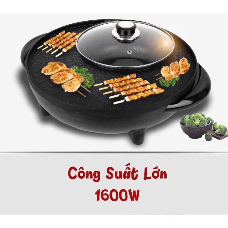 Bếp Nướng Lẩu Điện 220V 2in1 đa năng - AsiaMart
