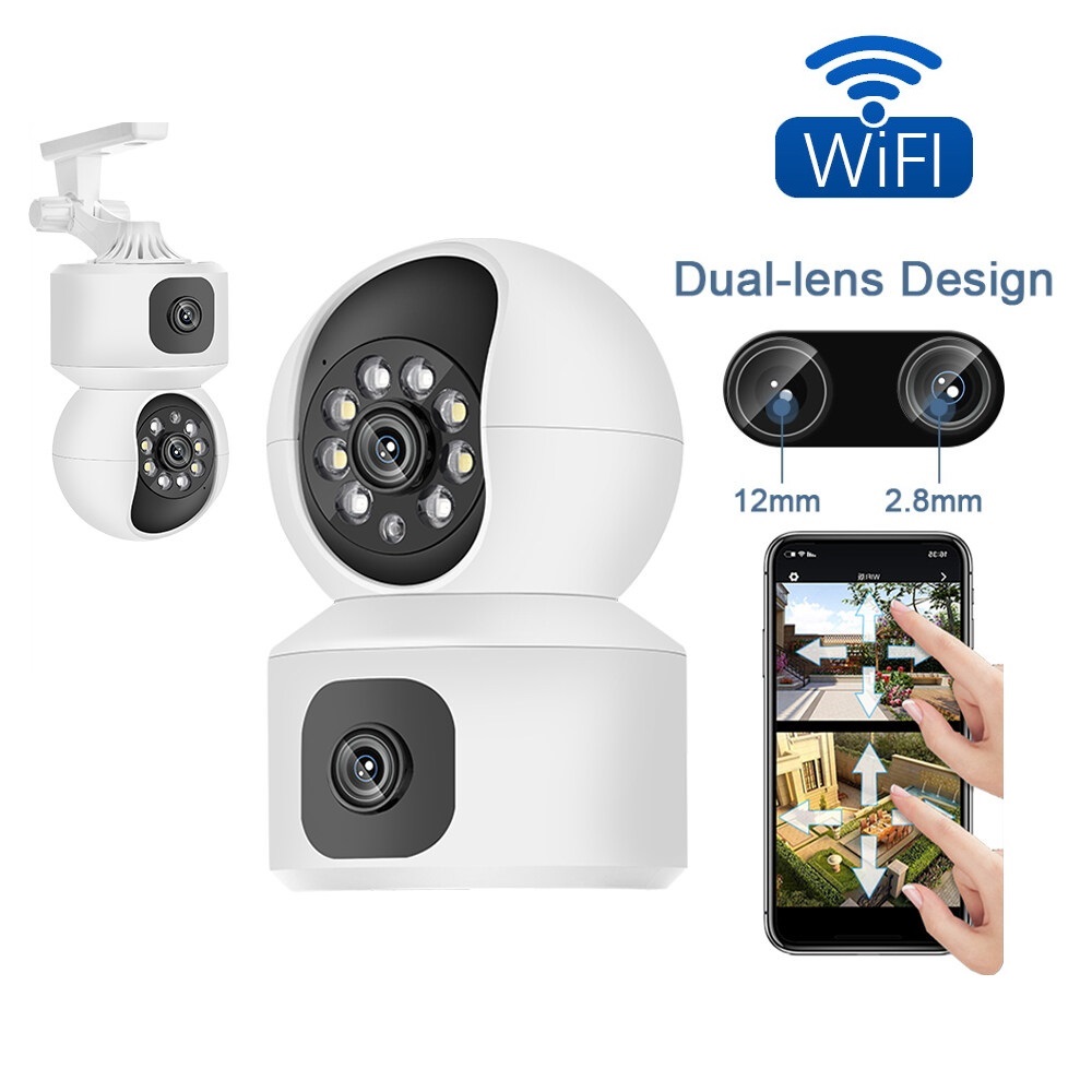 CAMERA Yoosee 2 MẮT TRONG NHÀ 4MP KẾT NỐI WIFI, XOAY 360 ĐỘ, ĐÀM THOẠI 2 CHIỀU - Hàng Chính Hãng