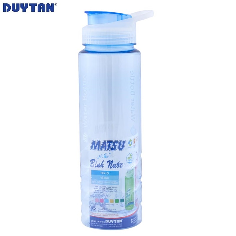 Bình nước nhựa Duy Tân Matsu 1 lít  - 10701 - Giao màu ngẫu nhiên - Hàng chính hãng