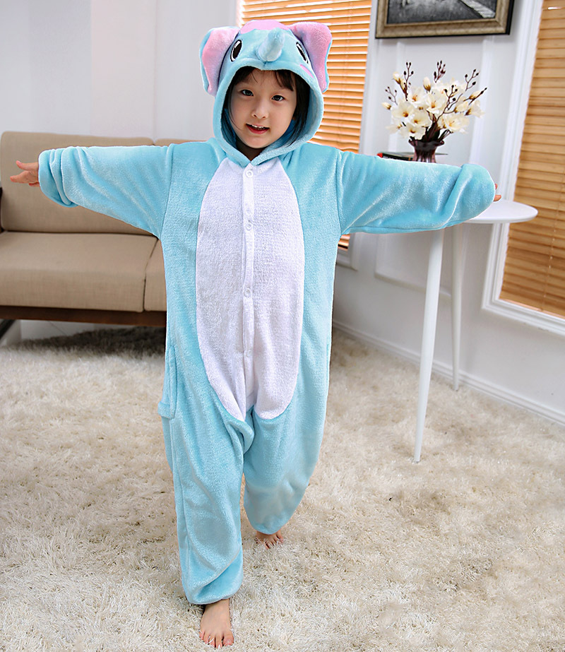 Bộ Đồ Khủng Long xanh voi còi xanh liền thân lông mịn Pijama dành Cho Người Lớn và Trẻ Em Đầy Đủ Các Kích Cỡ kiểu dáng Động Vật Hoạt Hình Cosplay Kigurumi Onesie không bao gồm dép và gang tay 1904