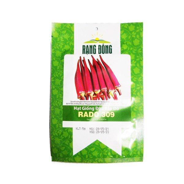 Hạt Giống Đậu Bắp Đỏ Cao Sản RADO 309 - 5gr - Trái màu đỏ đậm, ăn ngon ngọt, ít xơ, dài 14-16cm, độ đồng đều cao