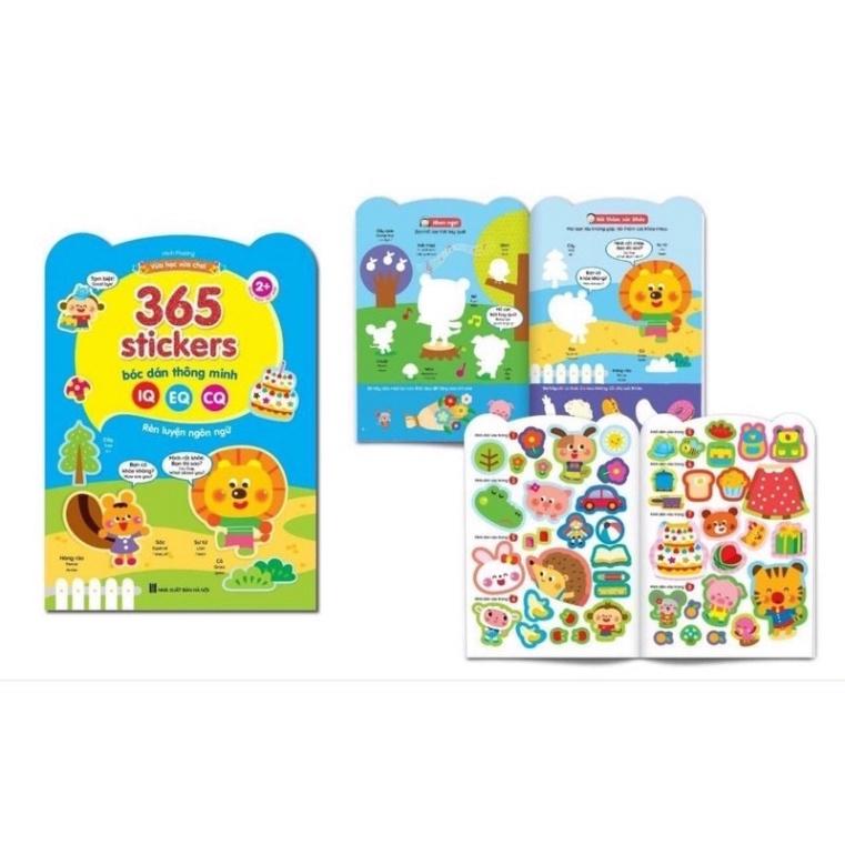 Bóc dán thông minh | 365 stickers bóc dán thông minh cho bé từ 2 tuổi - 6 tuổi