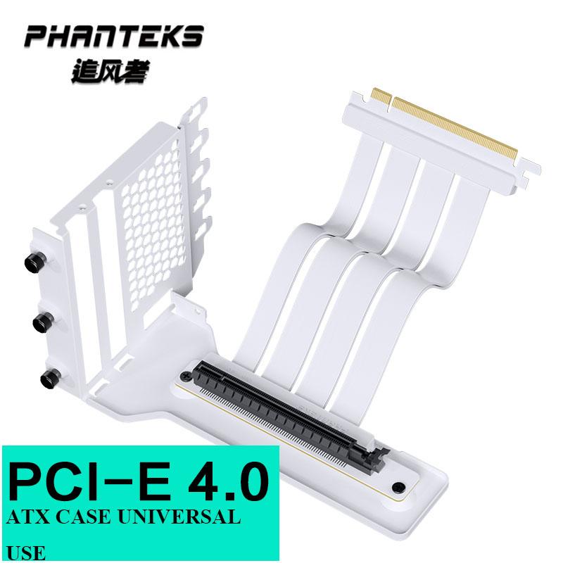 Phanteks Chống Nhiễu GPU Cáp Máy Tính PCIe3.0 X16 / PCIe 4.0 x16 Dọc VGA RTX4090 Giá Đỡ Thẻ Đen, Trắng