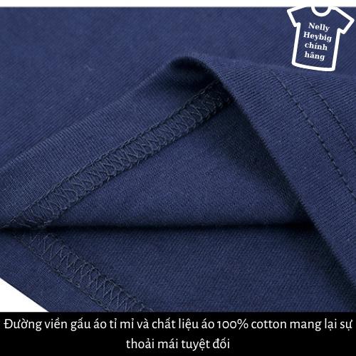 Áo thun unisex cổ tròn Nelly Heybig chính hãng, Áo thun nam cổ tròn tay ngắn in Smokechi size S áo phông mùa hè