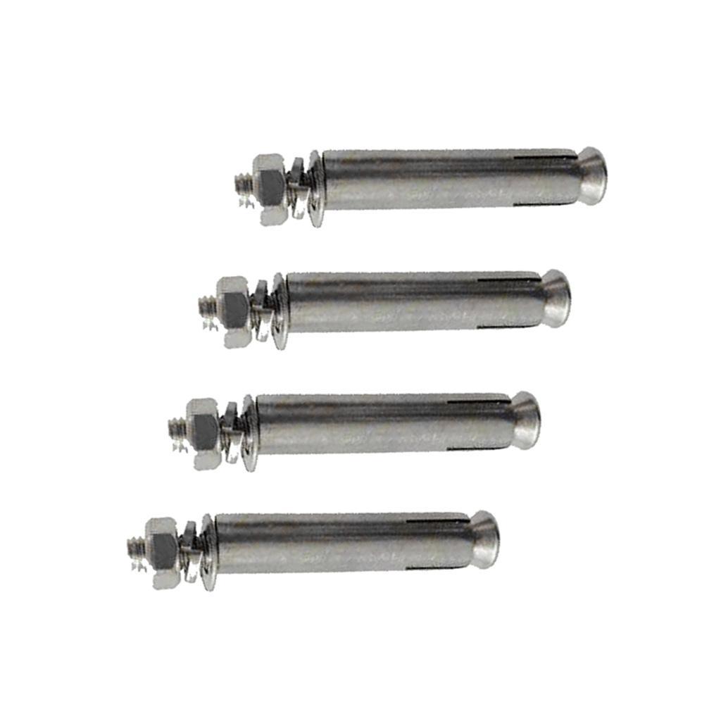 4Pcs Stainless Steel M6 Hex Nut Sleeve Anchor Expansion Bolt Screw Setscrew
