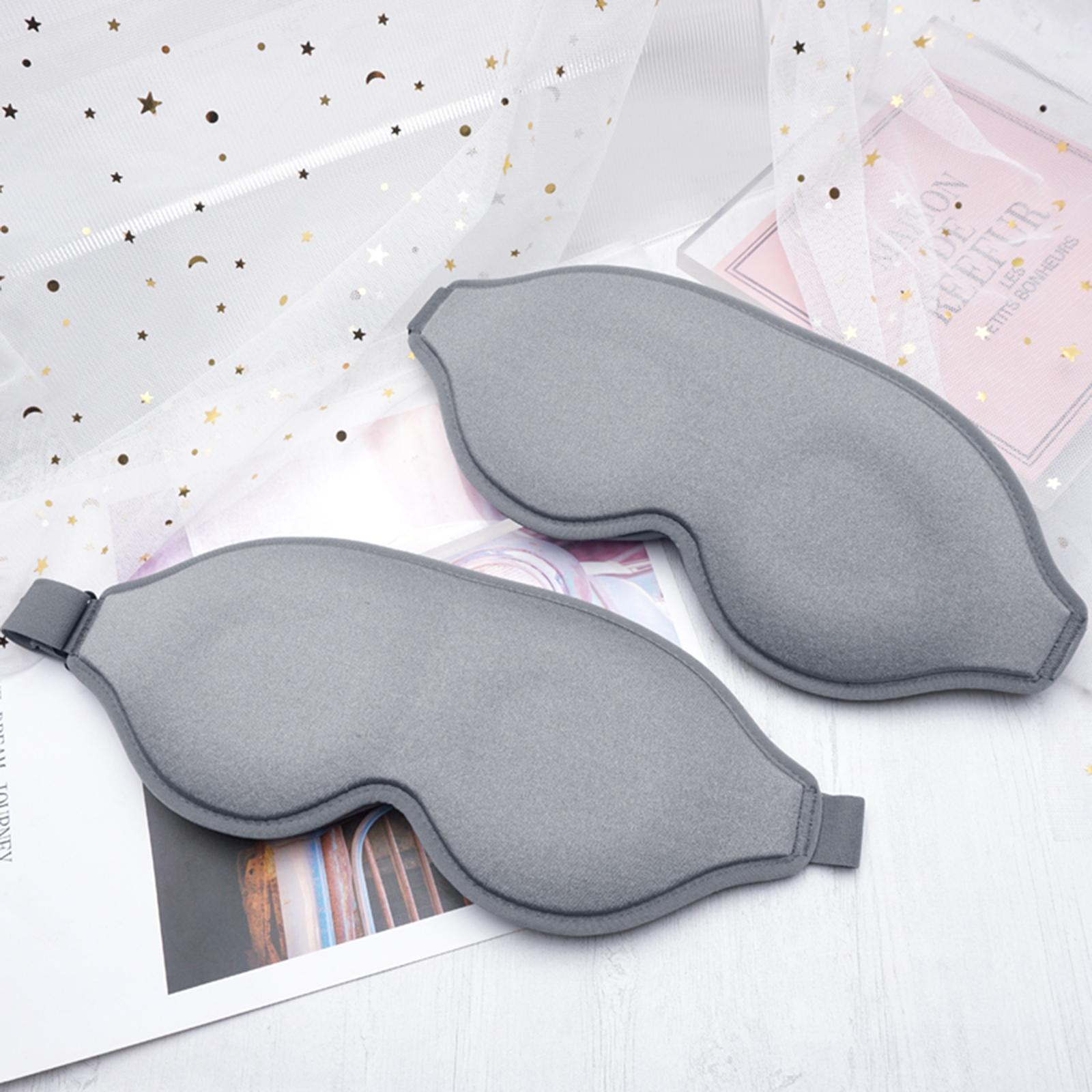 3D Sleep Mask Sleeping Eye Mask Light Blocking Sleep Masks for Women Men Skin-Friendly Breathable Blindfold Ice Silk Eye Mask