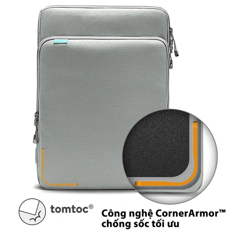 Túi chống sốc chính hãng TOMTOC (USA) 360° Protection Premium - H13-C01 cho Macbook 13.5-14 inch/Microsoft Surface Laptop/Book