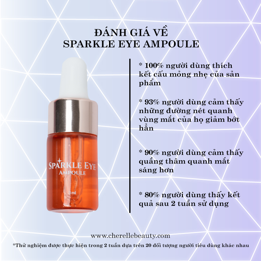 Tinh chất dưỡng mắt Sparkle Eye Ampoule, cấp ẩm, chống lão hóa, giảm quầng thâm, bọng mắt