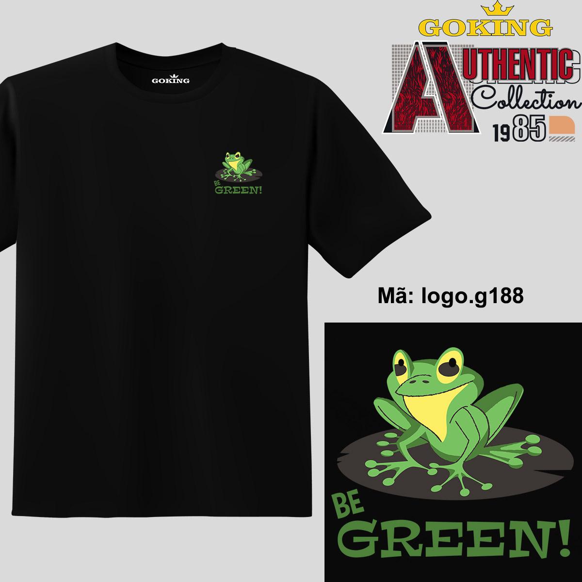 Be GREEN, mã logo.g188. Áo thun nam nữ in logo đẹp. Áo phông GOKING cho cặp đôi, gia đình, đội nhóm, đồng phục công ty