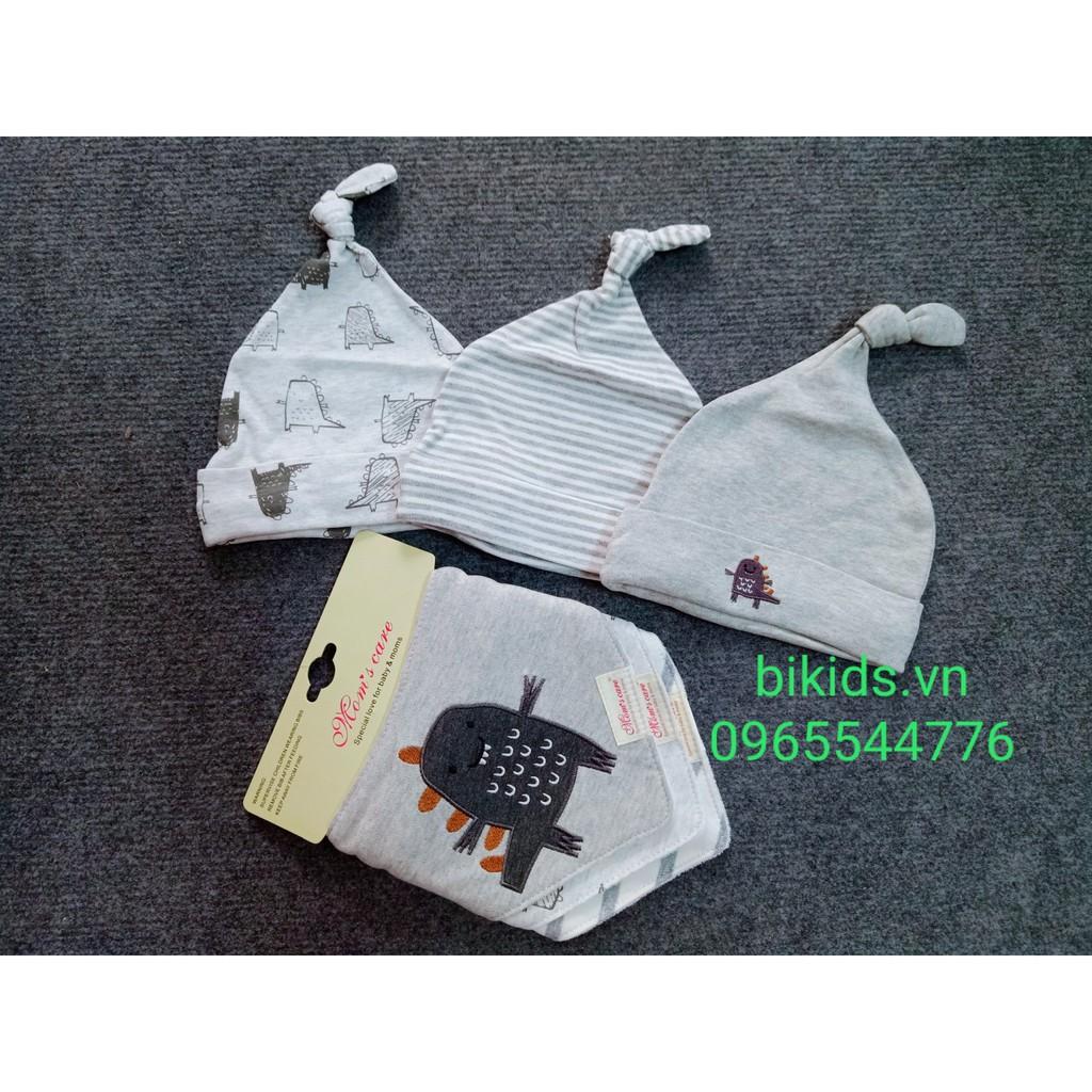 Combo 3 khăn tam giác + 3 mũ thắt nút