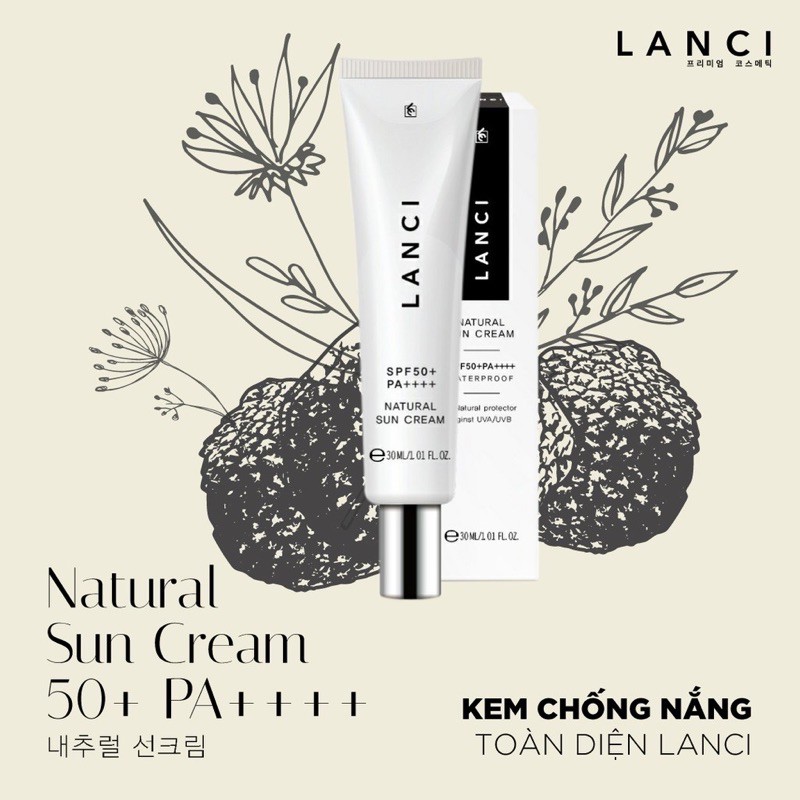 Kem chống nắng LANCI Sun Cream SPF50 PA++++ 50ml bảo vệ da khỏi tác hại của tia UV