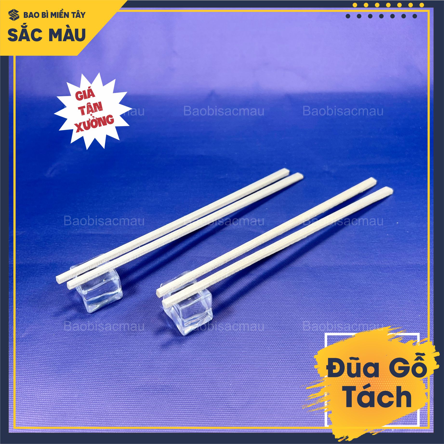 Sỉ 100 đôi đũa gỗ tách dùng 1 lần tiện lợi