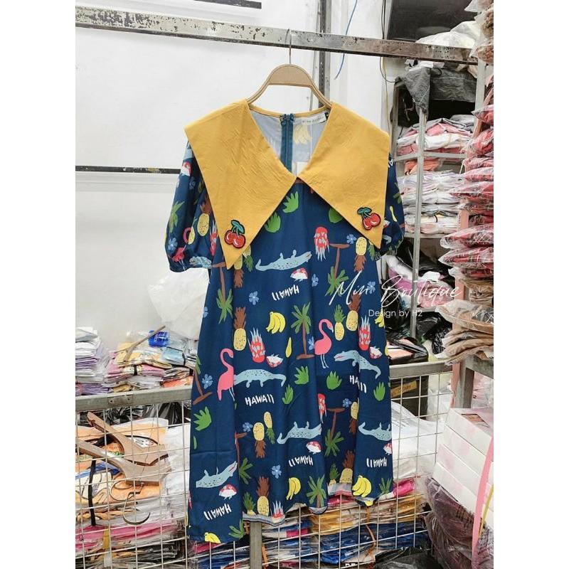 VÁY THÊU SÀNH ĐIỆU Váy thêu quả dâu cute nhiều màu hàng hót